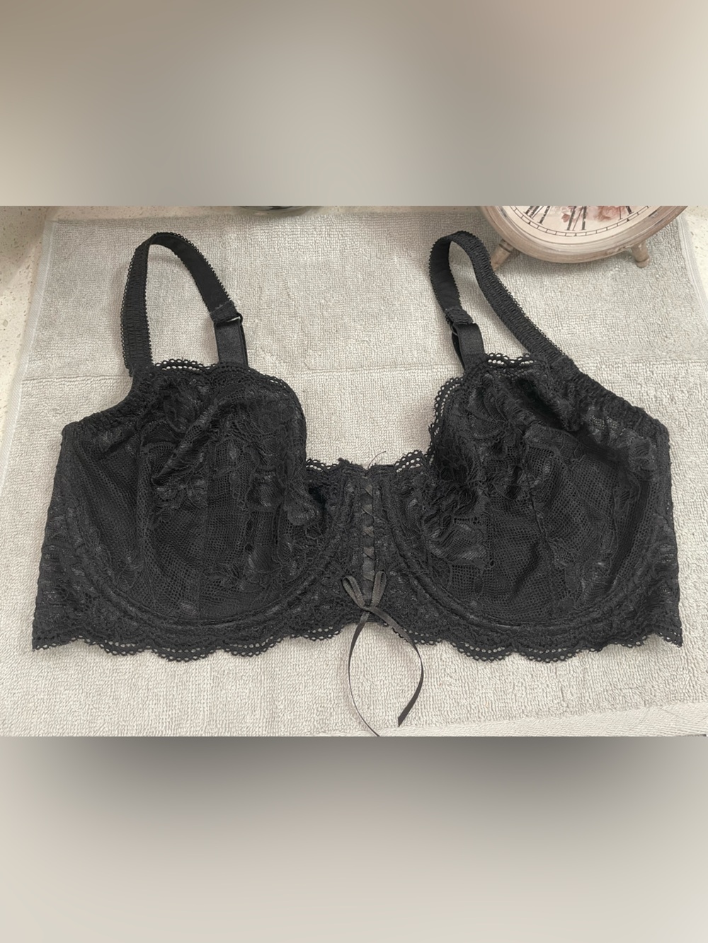 Frederick's of Hollywood Black Lace Underwire Bra